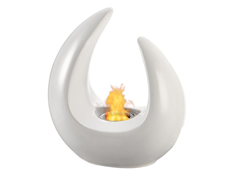 Ignis Mika Black Ceramic Tabletop Ventless Ethanol Fireplace N7