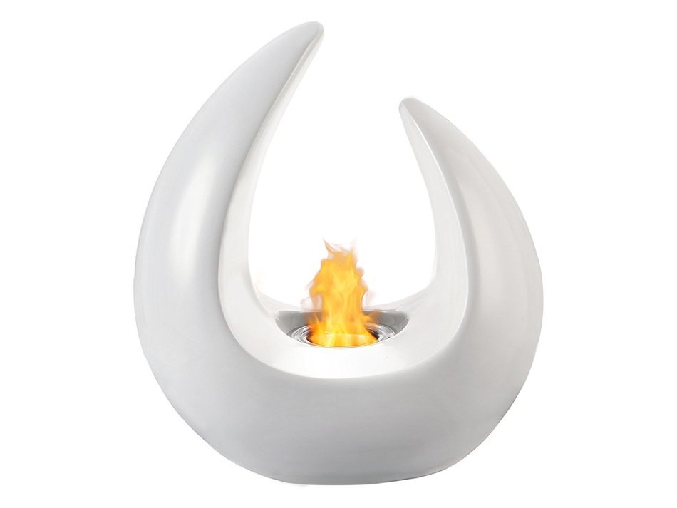 Ignis Mika Black Ceramic Tabletop Ventless Ethanol Fireplace N8