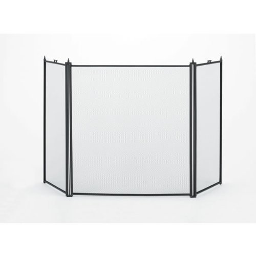 Woodfield 3-panel Black Fireplace Screen