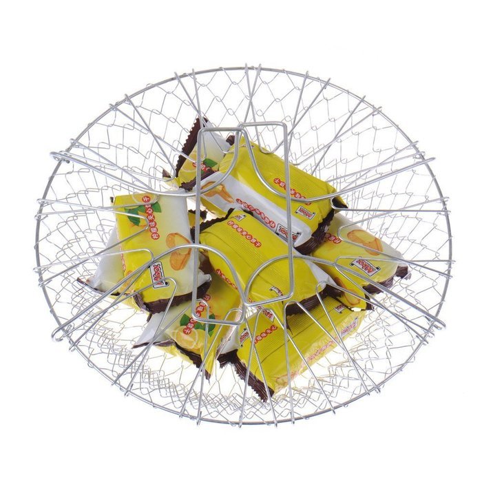 Treading(TM) 1pcs Foldable Steam Rinse Strain French Fry Chef Basket Magic Basket Mesh Basket Strainer Net Kitchen...