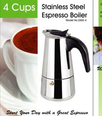 Uniware Stainless Steel Espresso Coffee Maker (9 Cups)