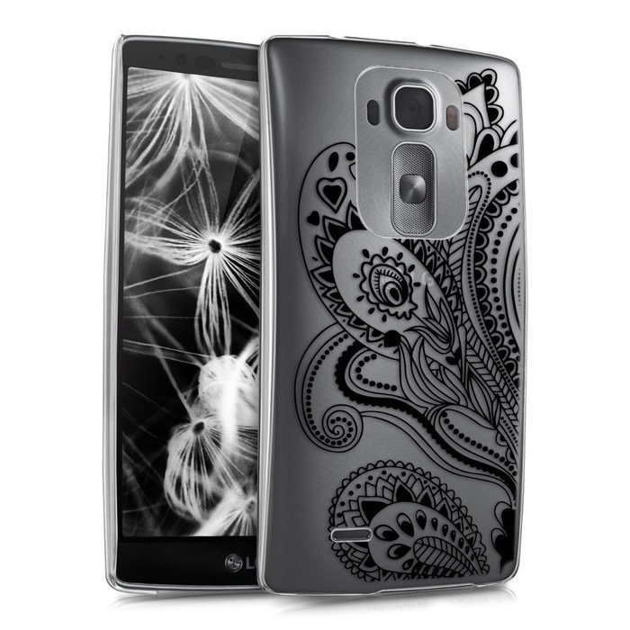 kwmobile Elegant and light weight Crystal Case Design Indian sun for LG G Flex 2 in light pink white transparent N22
