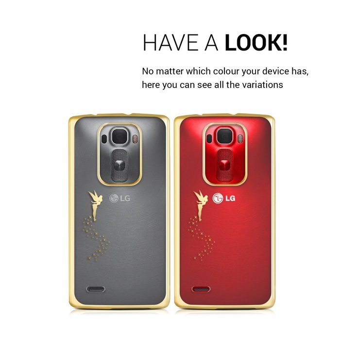 kwmobile Elegant and light weight Crystal Case Design Indian sun for LG G Flex 2 in light pink white transparent N26