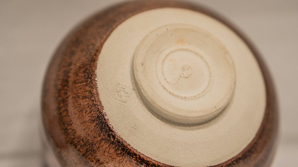 Matcha bowl chawan Hagiyaki brown-red Artist Artwork