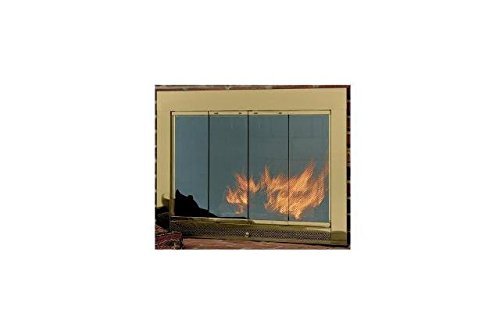 Hearth Craft 04416f Slimline4629Ant Fireplace Door-Masonry, Anitique Brass, 46 x 29 In.