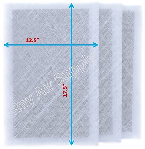 Dynamic Air Cleaner Replacement Filter Pads 14x20 Refills (3 Pack) White N2