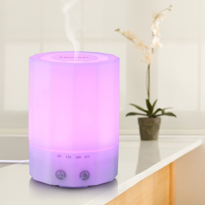 Finether 200ml Portable Essential Oil Aroma Diffuser Ultrasonic Humidifier Air Mist Aromatherapy Purifier with... N8