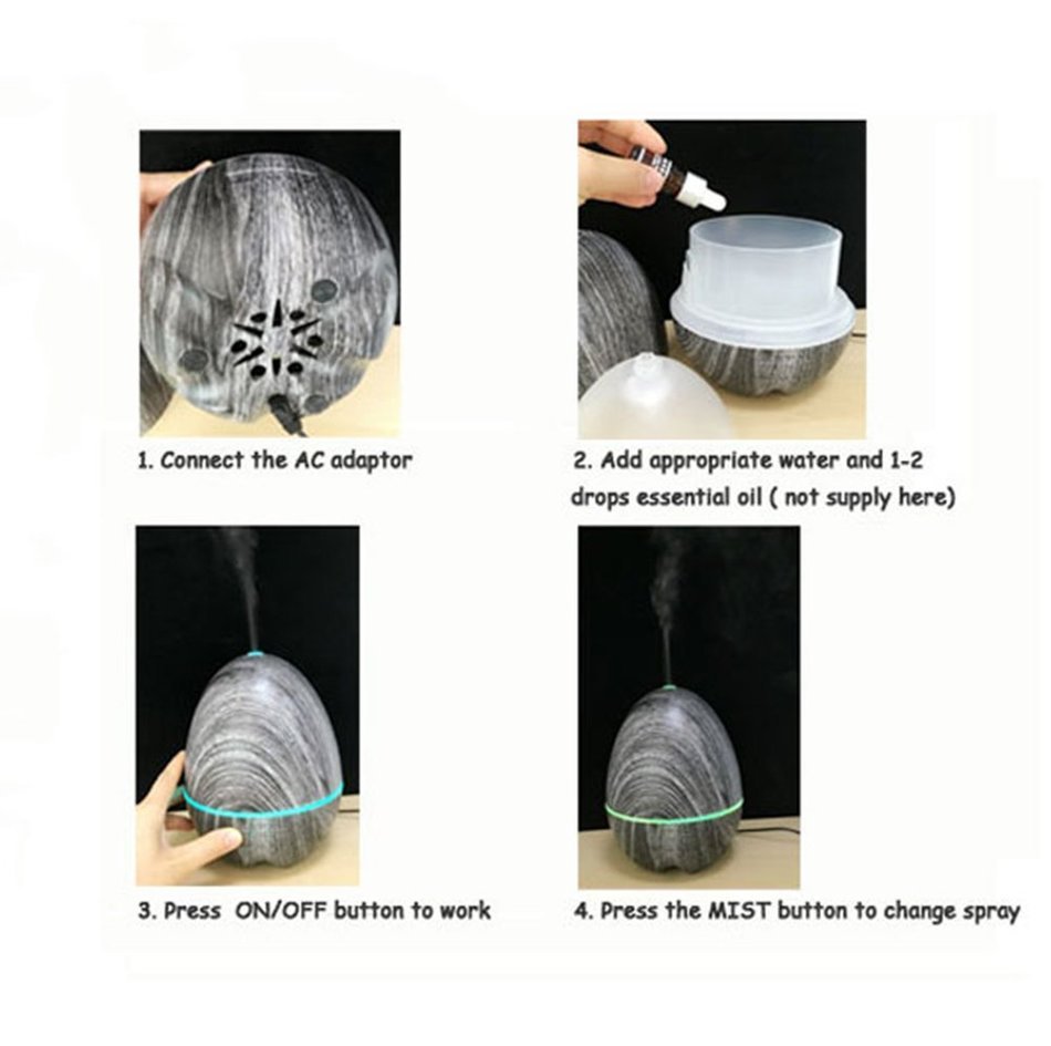SUNCO Aroma Essential Oil Diffuser, 400ml Ultrasonic Cool Mist Aroma Humidifier with Waterless Auto Shut-off,... N15