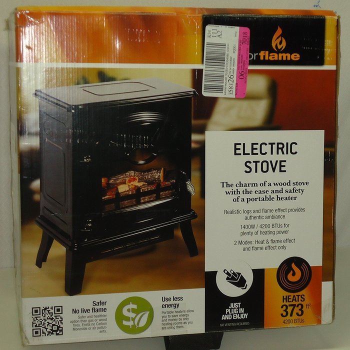 Decor Flame Electric Fireplace Heater Stove 1400w 4200 Btus N2