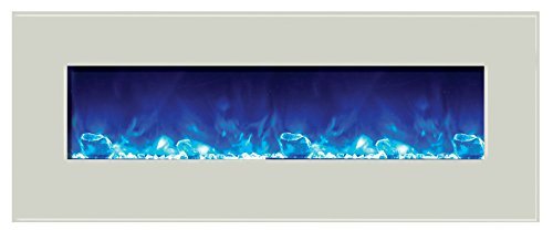 Amantii WM-BI-48-5823-WHTGLS Electric Fireplace N22