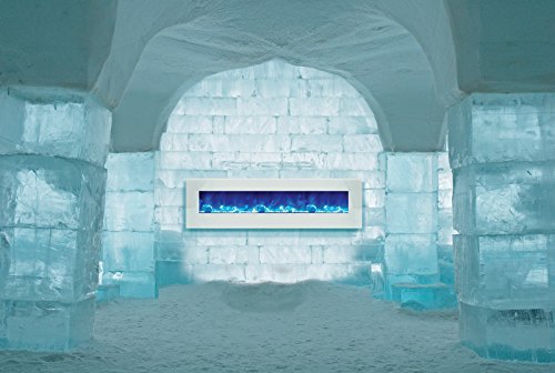 Amantii WM-BI-48-5823-WHTGLS Electric Fireplace N24
