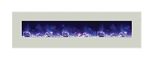 Amantii WM-BI-48-5823-WHTGLS Electric Fireplace N25