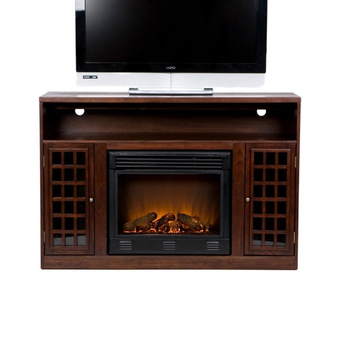 50" Electric Fireplace with Cabinet , TV Media Stand Console N6