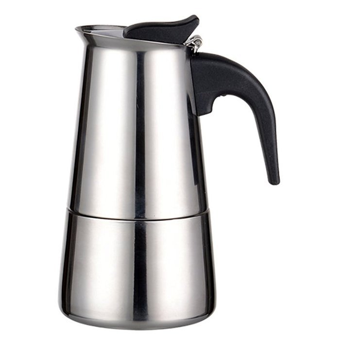 Generic 200 ML,4 Cup Moka Coffee Pot,Stainless Steel Stovetop Espresso Italian Coffee Maker Latte Percolator Stove...