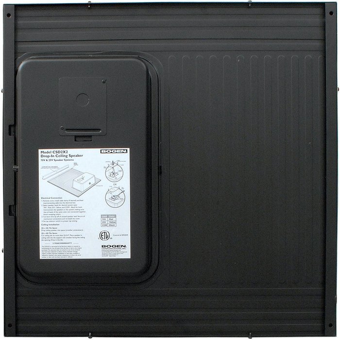 BOGEN COMMUNICATIONS CSD2X2 2'X2' DROP-IN CEILING SPEAKER WITH BACK CAN (PAIR)