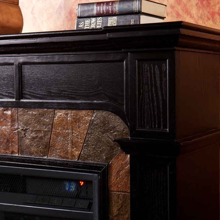 Electric Fireplace Heater Remote Control Adjustable Heat Free Standing 1500w N8