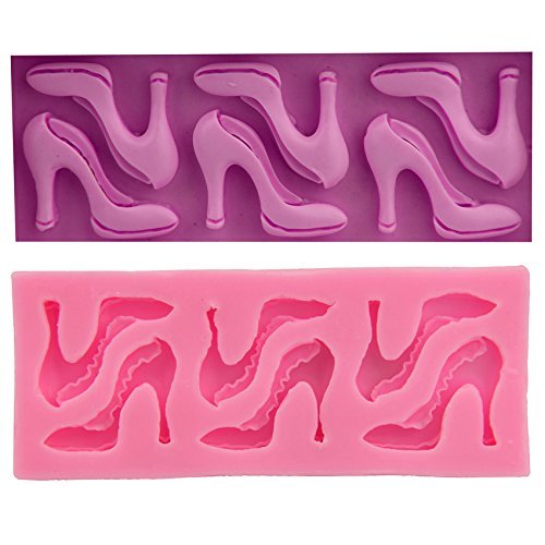 Let'S Diy High Heels Shape Candy Jelly Chocolate Silicone Mould Sugar Craft Fondant Cake Decorating Baking Tools