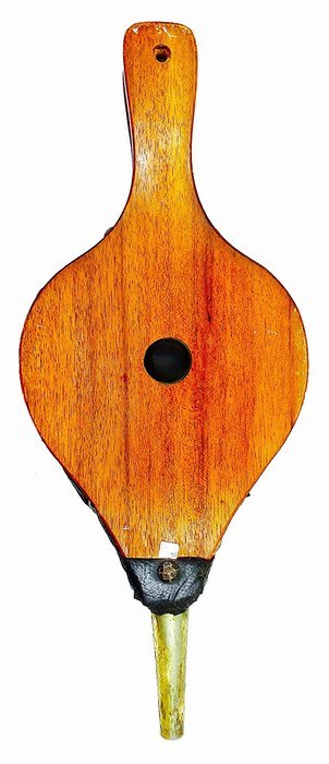 Dutch Vintage Fireplace Bellows,Wood,hand painted,Metal air blower N3