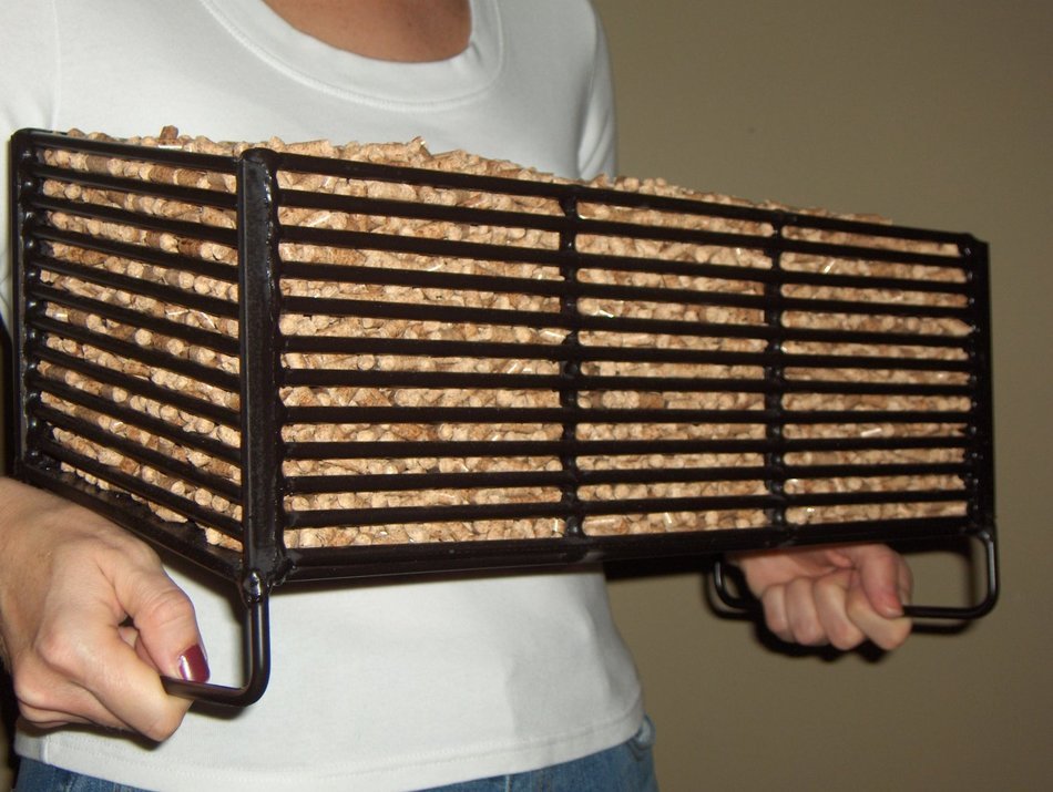 Wood Pellet Basket Heater, Alternative Heating Source Using Wood Pellets in Your Wood Stove or Fireplace N2