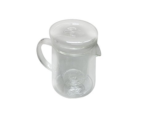 16 oz Upright Glass Teapot with Infuser and Lid