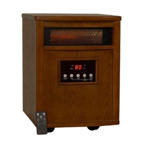 Electric Infrared Compact Heater Portable Indoor 1500 Watt 5100 BTU 750 ...