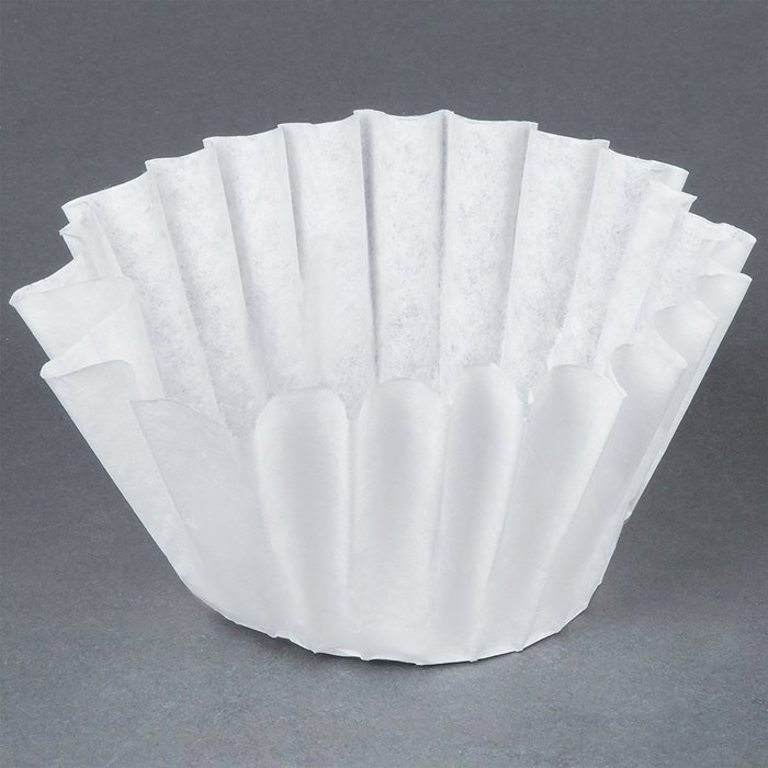 Bunn 20116.0000 9 1/2" x 3 1/4" 12 Cup Narrow Decanter Style Coffee Filter - 1000/Case