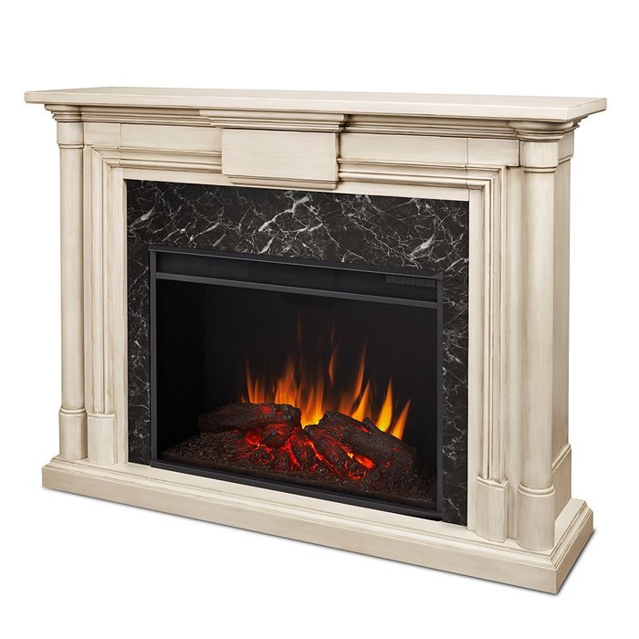 Real Flame 8030E-WW Maxwell Grand Electric Fireplace, Large, Whitewash