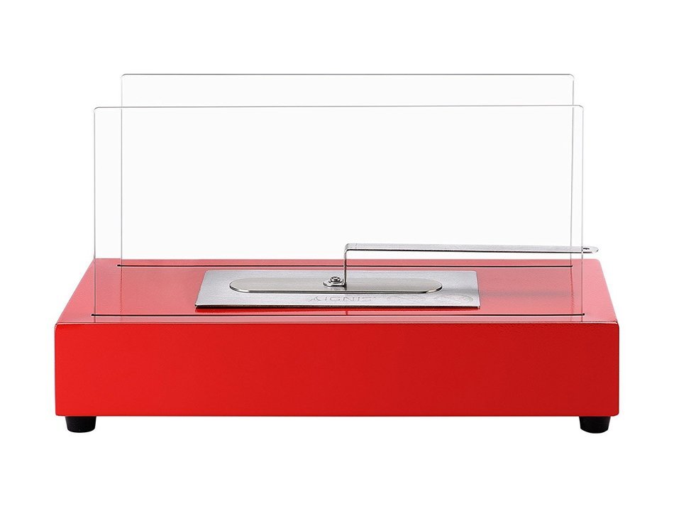Ignis Portable Tabletop Ventless Bio Ethanol Fireplace - Tower (Stainless Steel) N18