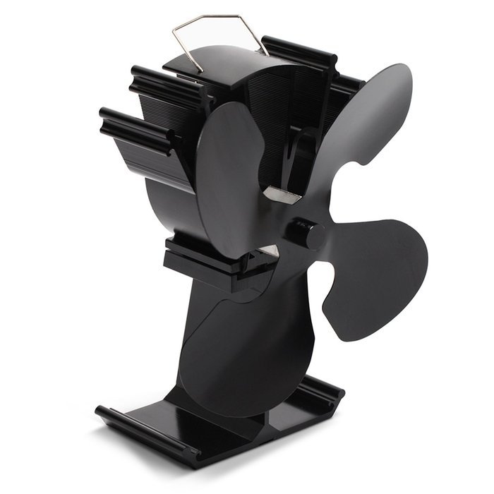 2016 Model - Kenley Heat Powered Eco Friendly Stove Top Fan for Fireplace Wood Log Coal Fire Burner - 4 Blades N7