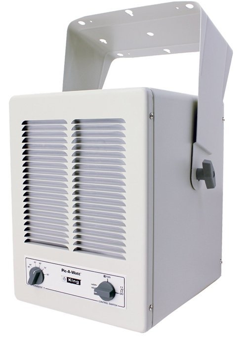 King KBP2406 5700-Watt MAX 240-Volt Single Phase Paw Unit Heater, Almond