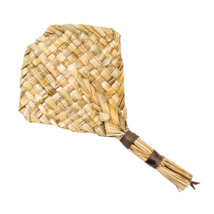 Durable Tule Fire Fan With Leather Handle Fire Starter for Charcoal Grills, Tailgating, Campfires, Fire Pits,... N3