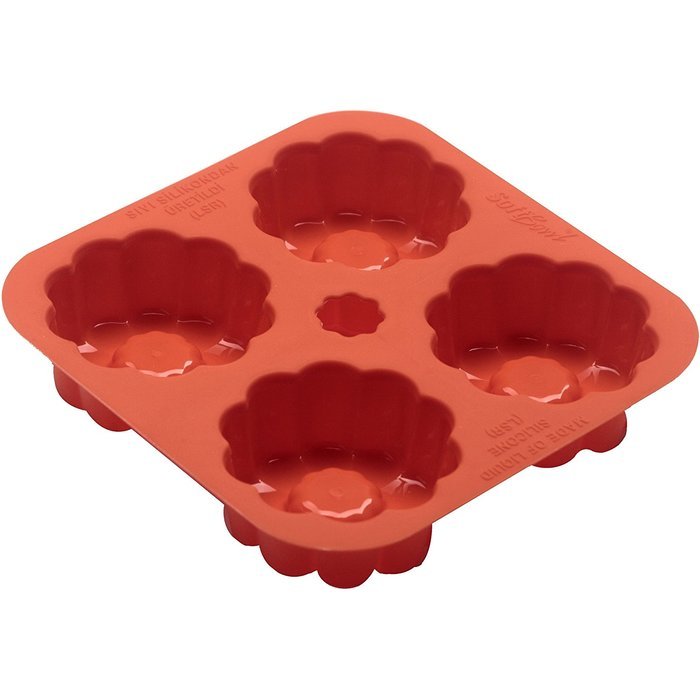 Silicone 4 Half-Sphere Round Mold - Premium Quality - Unique Food Grade, Durable, Attractive By Qvob N3