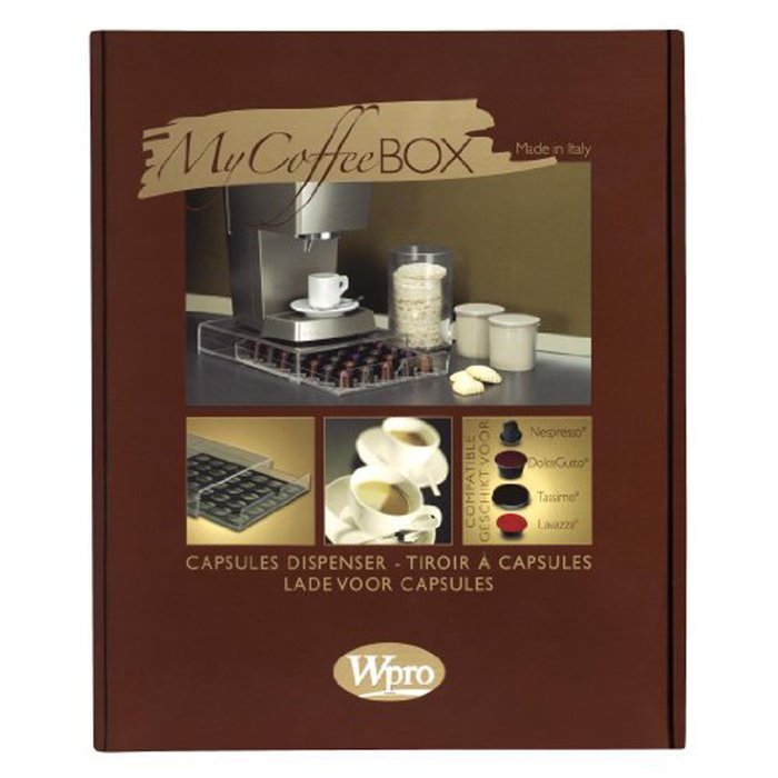 Whirlpool Transparent Coffee Pod Storage Box & Coffee Machine Stand