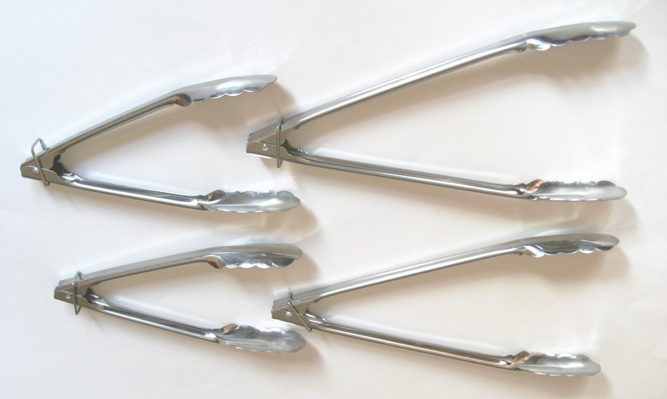 Tramontina Pro Line Stainless Steel Food Tongs, 4 Pairs by Tramontina (800139) N4