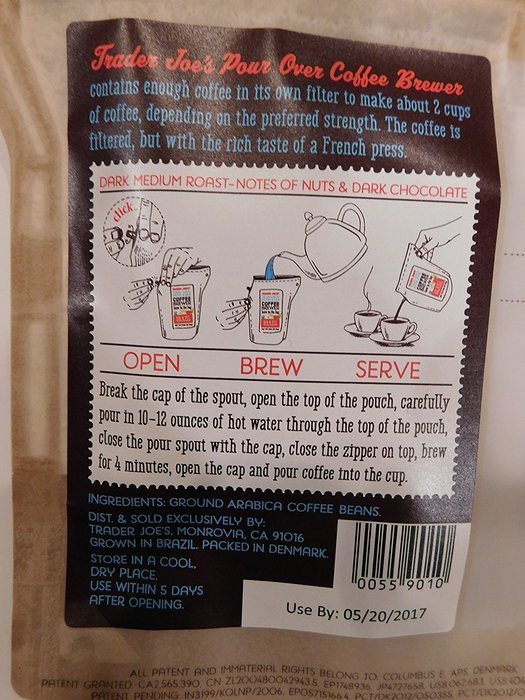 Trader Joe's Coffee Brewer 2 Pack And NY Reusable Shopping Bag N2