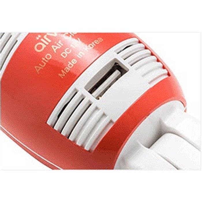 Airvita Airstick 12V Car Cigar Jack Air Purifier 180&deg; Adjustable Angle Virus Removal for Automotive (Orange) N4