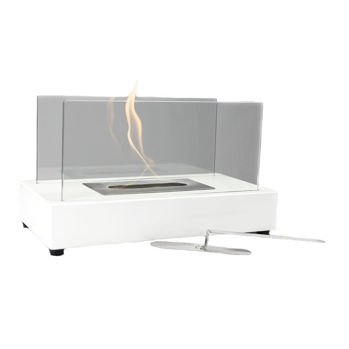 Sunnydaze Black El Fuego Ventless Tabletop Bio Ethanol Fireplace N7
