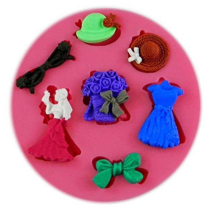 SHINA New Arrival Fondant Silicone Sugar Baby Clothes Shaped Cake Craft Mold For Your Baby
