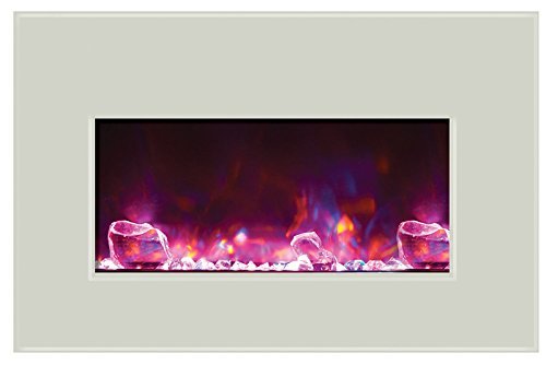 Amantii Electric Fireplace INSERT-30-4026-WHTGLS N3