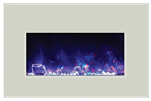 Amantii Electric Fireplace INSERT-30-4026-WHTGLS N4