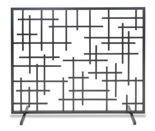 Pilgrim Home and Hearth 18269 Contemporary Fireplace Summer Screen, Black