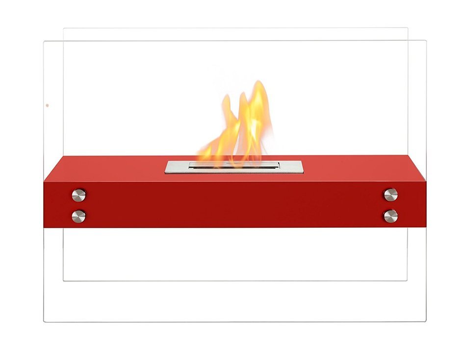 Ignis Ventless Bio Ethanol Fireplace Vitrum H Red N2