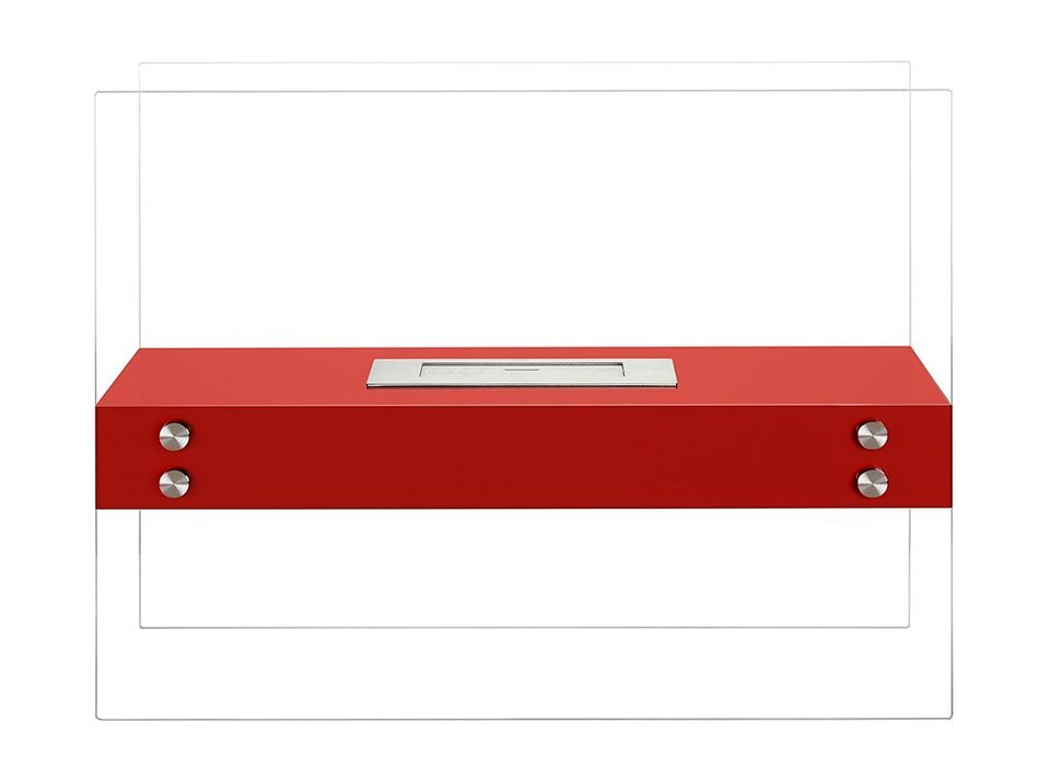 Ignis Ventless Bio Ethanol Fireplace Vitrum H Red N3