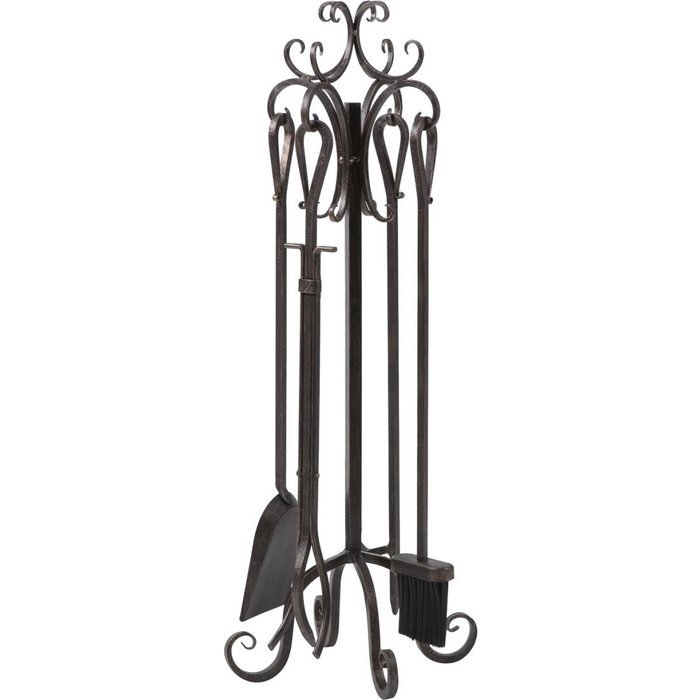 Panacea 5-Piece Scroll Top Fireplace Tool Set