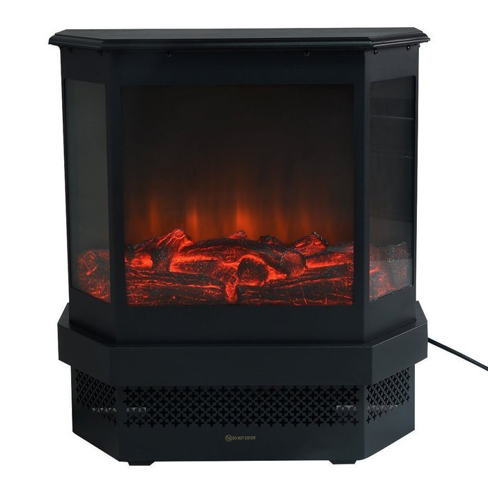 Fanala 23" 1500W Adjustable Electric Fireplace Heater Free Standing Mobile Fireplaces N7