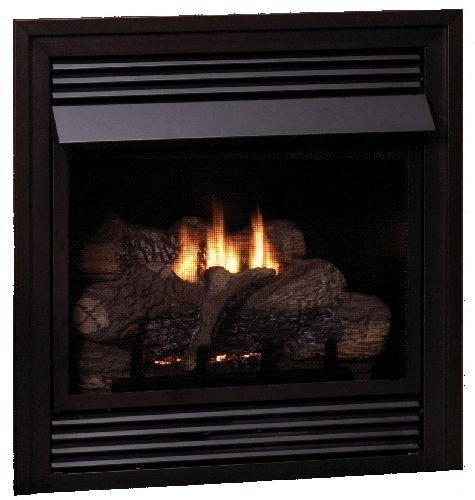 Vail Vent-Free LP Premium 32,000 BTU Fireplace with Log Set