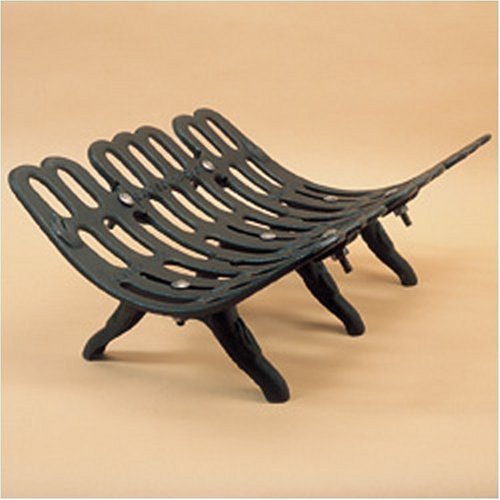 Copperfield 46020 Sampson Cast-iton Grate, Small, 18 Inch Frontx15 Inchbackx15 Inchdeep, Leg Height 3 Inch