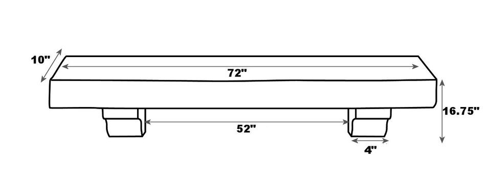 Pearl Mantels 416-60-70 Devonshire Wood 60-Inch Mantel Shelf, Distressed Cherry N10