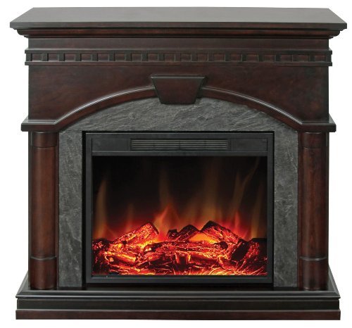 Muskoka Cavan Electric Fireplace, 40-Inch, Burnished Walnut