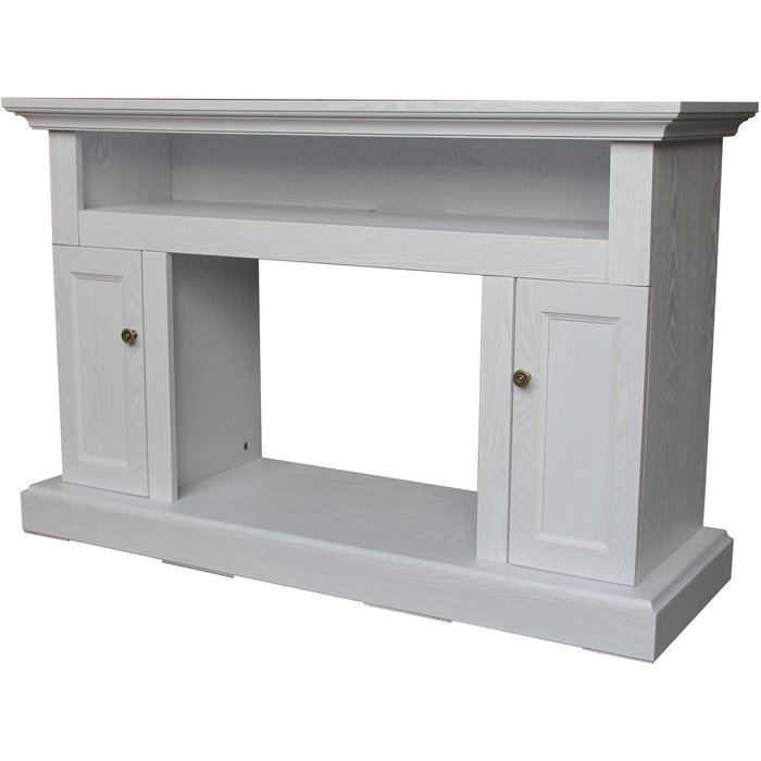 Cambridge CAM5021-2WHT Sorrento Fireplace Mantel with Electronic Fireplace Insert, White, N2